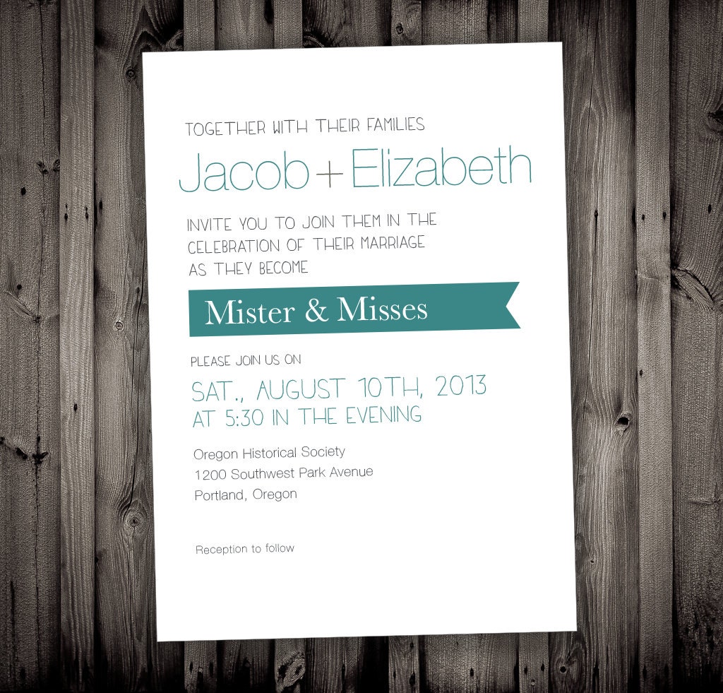 Simple and Clean Modern Invitation
