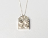 Lego Brick Necklace in Sterling Silver