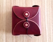 Burgundy Leather Box - Big