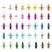 Tissue Tassel Garland -18 tassels- Ombre