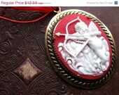 sToReWiDe sale Cupid on a Multi Strand Necklace - Bronze - Cherub