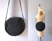 1940s Purse / Day Trip Corde Bag / 40s