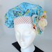 Sugar and Spice Print Adjustable Chef Hat with Rose Pin