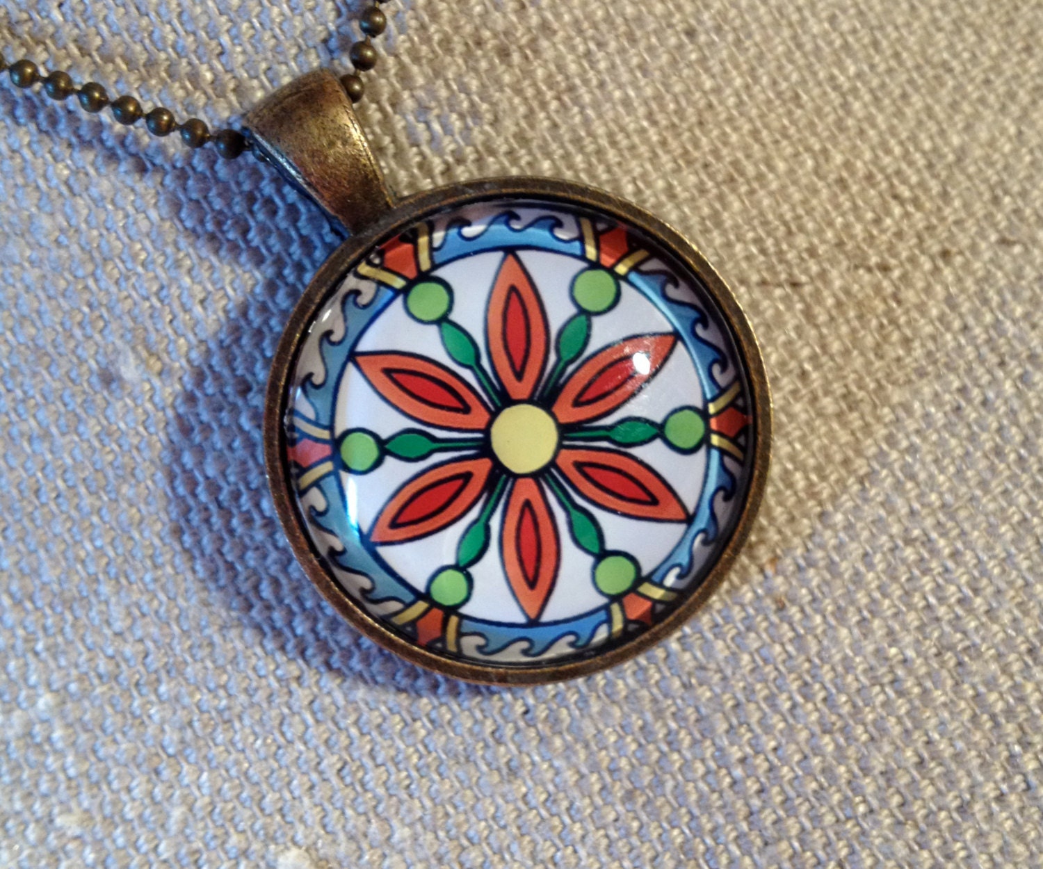 Good Health Hex Sign Pendant Necklace