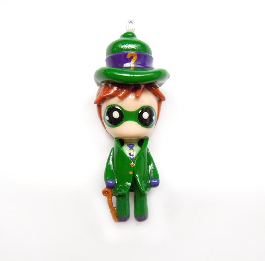 SALE - Riddle Me This - Miniature Sculpture - Charm Pendant
