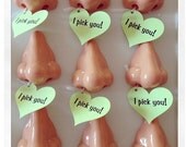 I Pick You Valentine - Nose Pencil Sharpener with Tag