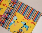 Robot and friends crayon wallet with 4 x 6 notepad and 10 crayons - tri-fold - 1 FREE robot crayons