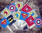Superhero Collection - Printable Cupcake Toppers Il_170x135