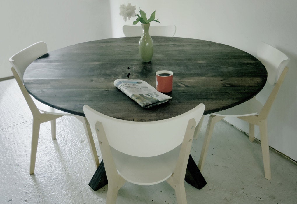 60" Round Reclaimed Wood Dining Table