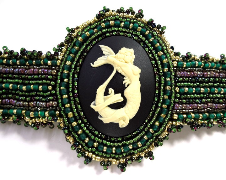 Exotic Mermaid Beaded Barrette