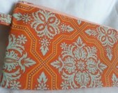 Amber Tile Flourish Wristlet