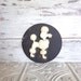 Vintage French Poodle Wall Hanging Paris Apartment Very Chic Round  5 3/4 inch