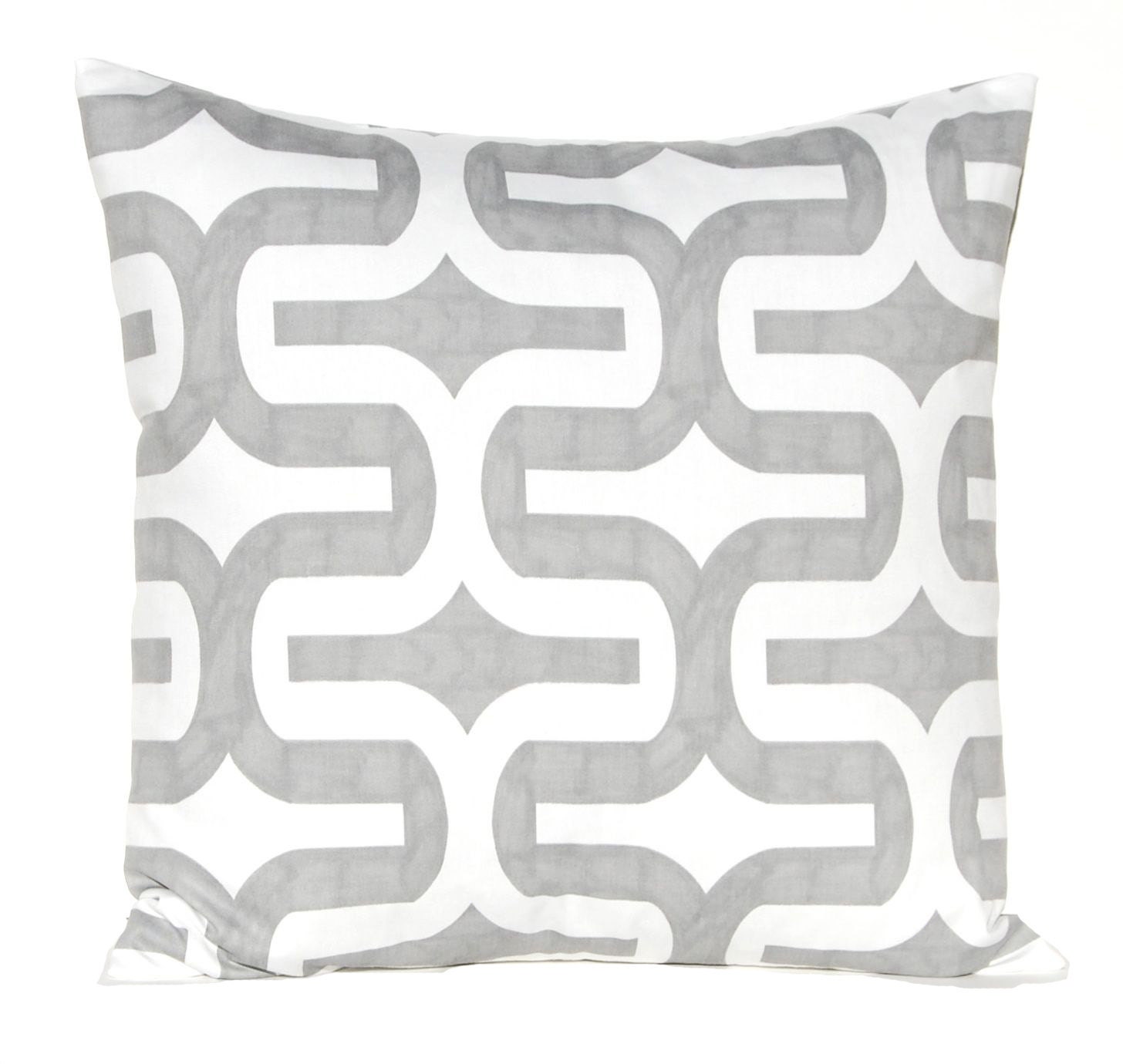 Decorative Throw Pillows Accent Pillows Gray and White Twill Pillow Covers 20 x 20 Inches Embrace by Premier Prints