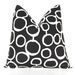 Decorative Throw Pillows  Accent Pillows Throw Pillow Cushion Covers 20 x 20 Inches - Black and White Freehand Circles
