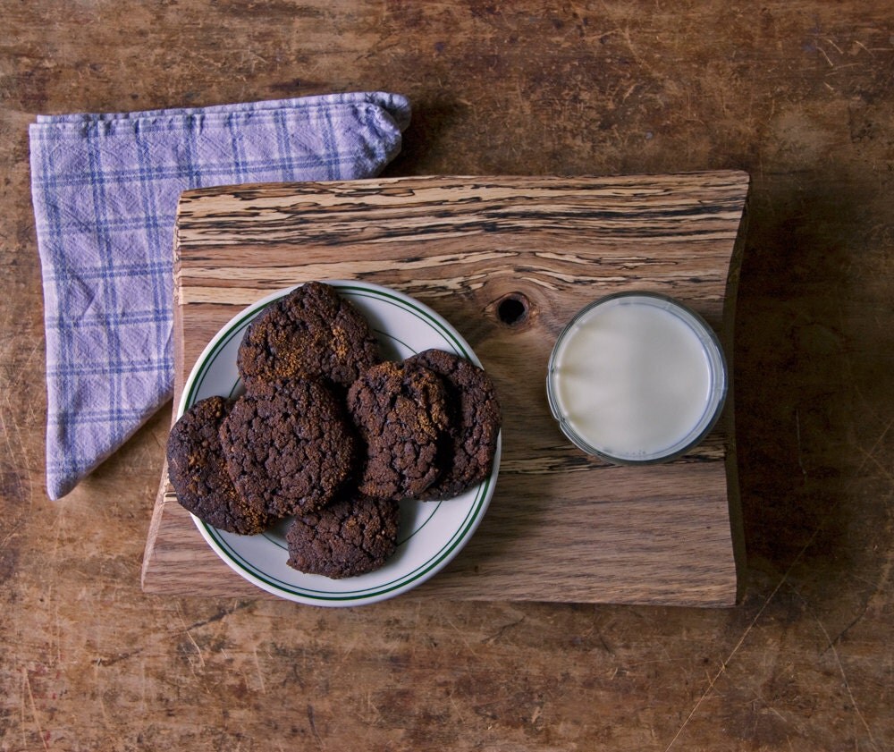 Father's Day Cutting Board Spalted Oak ServingTray Organic Gift for the Kitchen