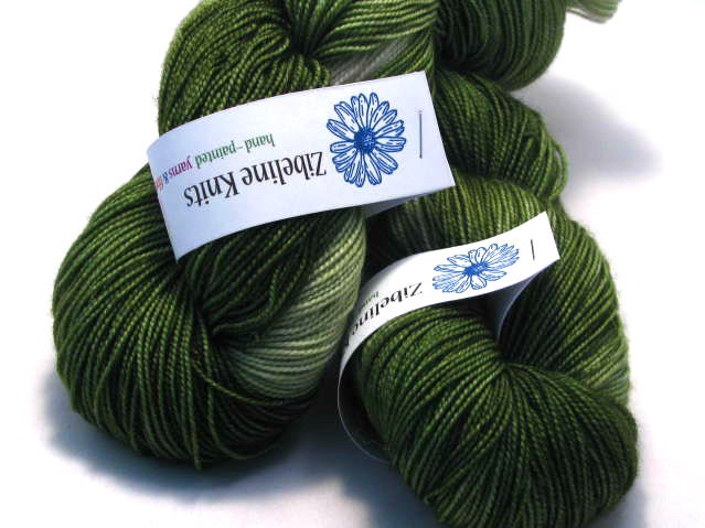 Snowbells Hand Painted Superwash Merino Fingering Weight Yarn