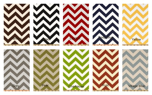 Chevron Print, 50x84 LINED Rod Pocket Panels - Brown, Black, Red, Blue, Yellow, Pear, Green, Rust, by Sew Custom Designs