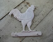 rooster towel rack cast iron towel rack rustic farmhouse painted rooster vintage kitchen country