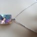 LAST ONE Unique Geometric Iridescent AB Crystal Necklace