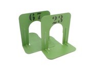 Small EMERALD Green INDUSTRIAL BOOKENDS