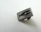 Vintage Tie Tack Sterling Modernist Jewlery Accessories for Men Fish - Thriftlore
