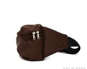 Vintage 1990's Brown FANNY Pack Hip Bag Camping Gear