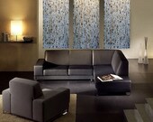 COMMISSION XL Original Large Abstract Painting 72X48 3 piece tripych white gold brown Texture Artwork oil canvas acrylic by OTO