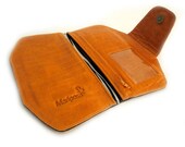 Free shipping ,Orange Vintage Leather Wallet, leather clutch,  orange small bag