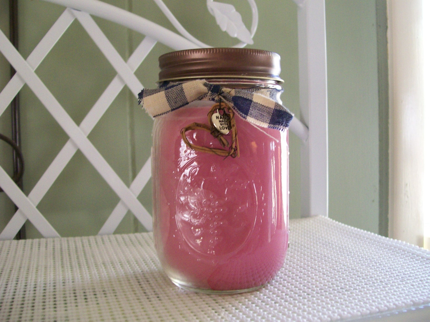 Home Sweet Home Scented Container Candle. Handmade Triple Scented Mason Jar Candle.