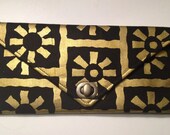 Wax Print Envelope Clutch