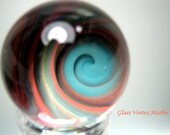 Glass Vortex Marble, Wave Swirl, M2