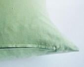 Sukan / 1 Linen Pillow Cover Mint Green - Celadon Pillow Cover - euro pillow covers - european pillow covers - throw pillow - 20 x 20