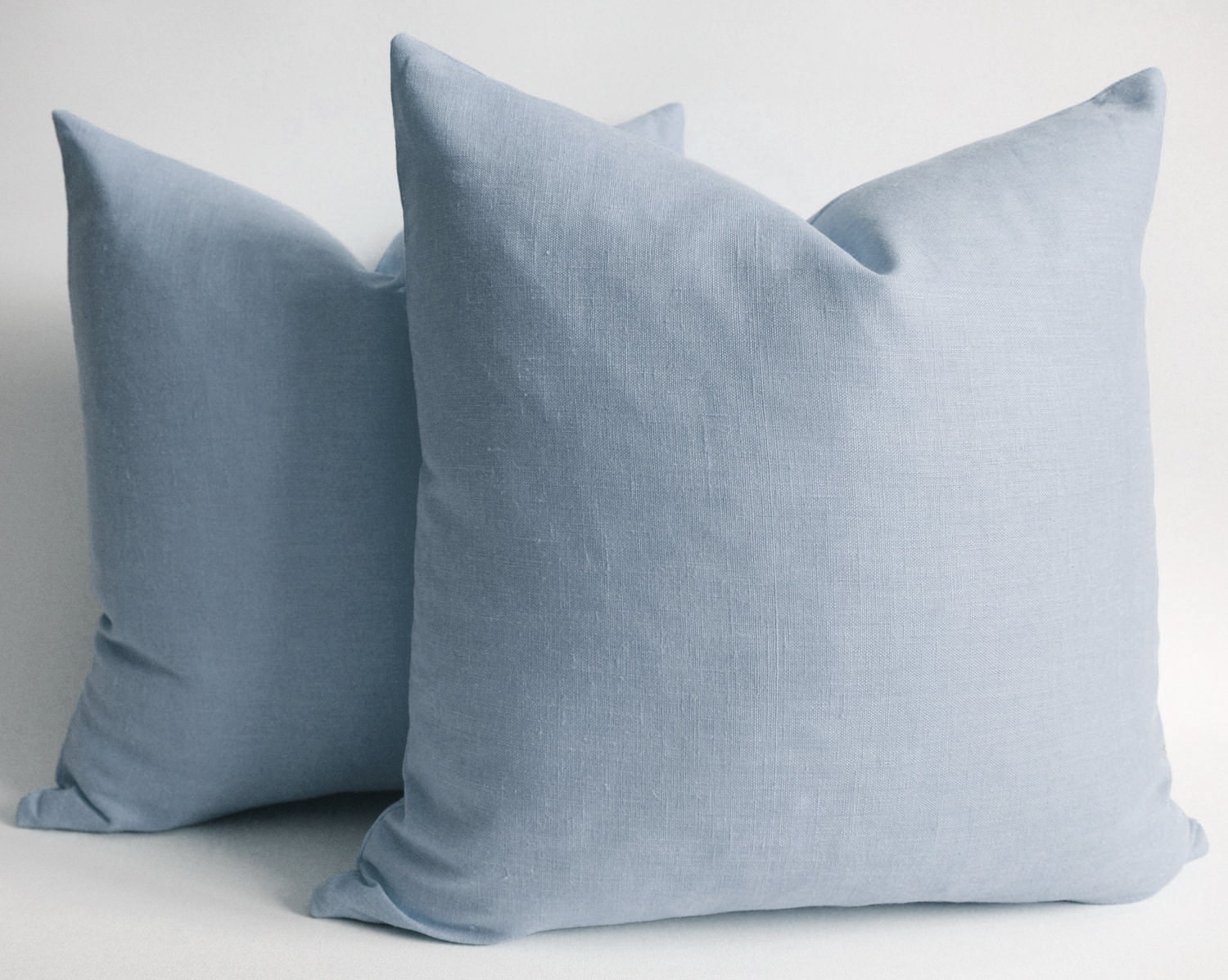 Sukan / 1 Linen Pillow Covers Blue - Decorative Throw Pillow Cover - Cushion Cover - Linen Cushion - Sofa Pillows 18 x18