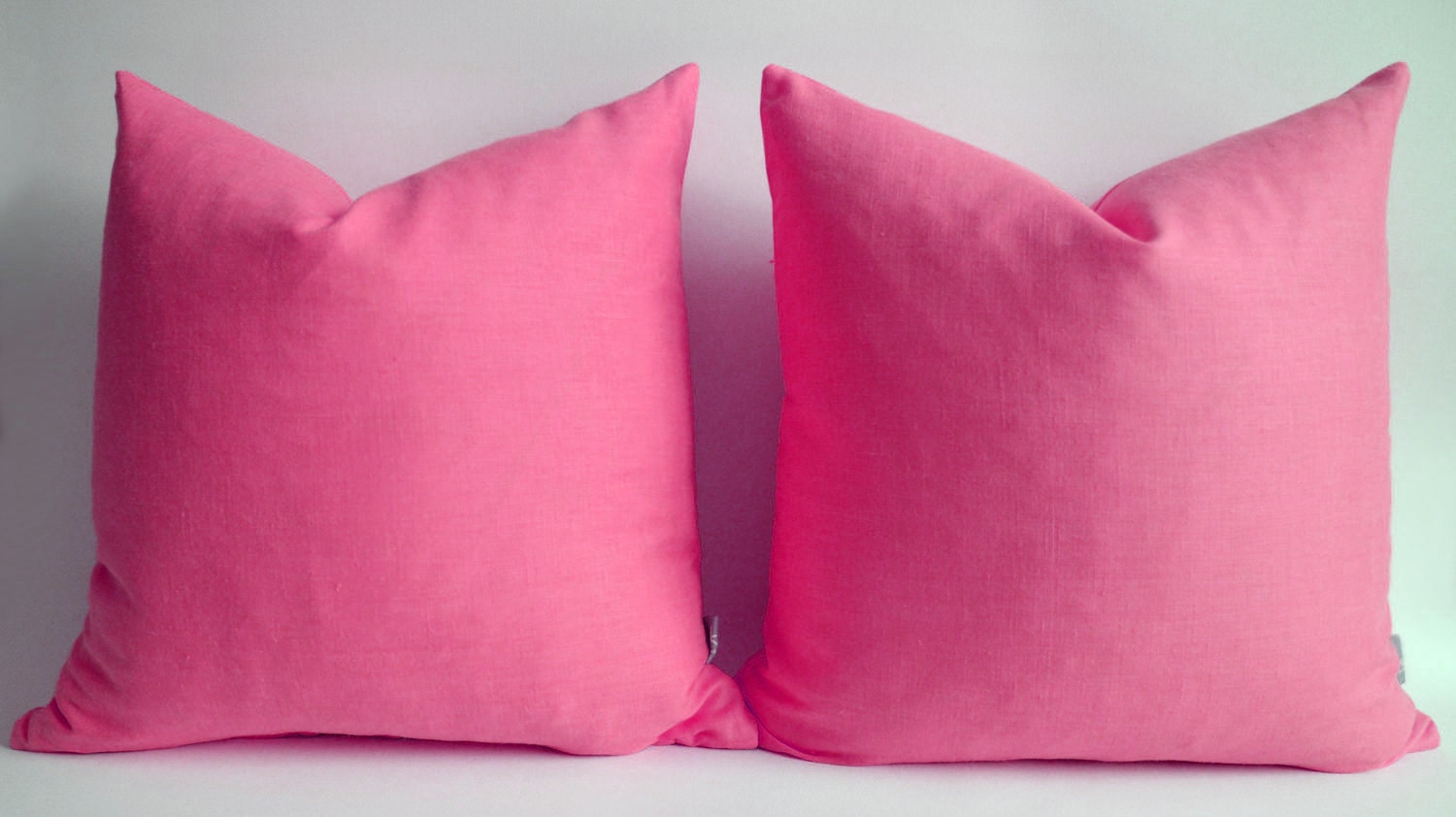 Sukan / 1 Linen Pillow Cover Pink - Decorative Throw Pillow Cover - Cushion Cover - Euro Shams - Linen Pillow Cover - 26 x 26 Pillow