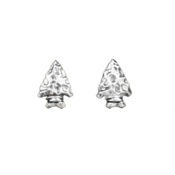 Arrowhead Earrings in Sterling Silver