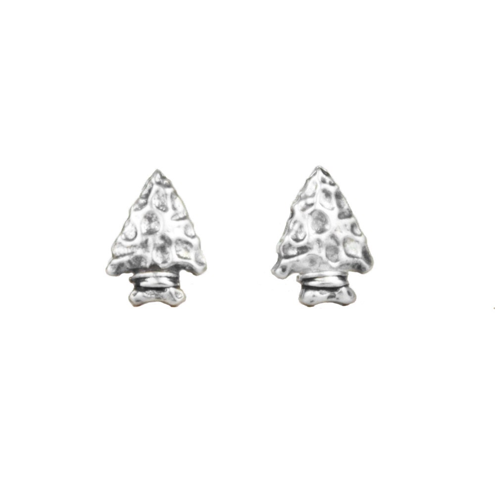 Arrowhead Earrings in Sterling Silver