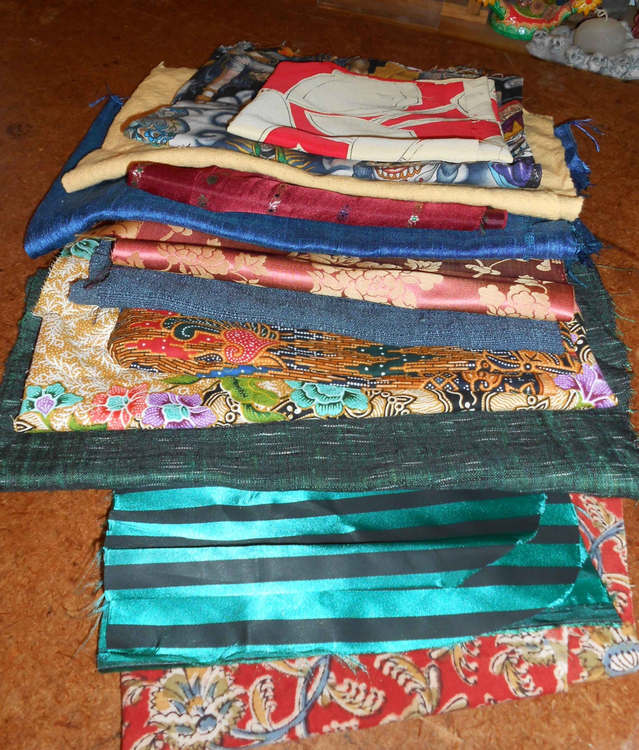Exotic Selection of Quilting or Project Scraps