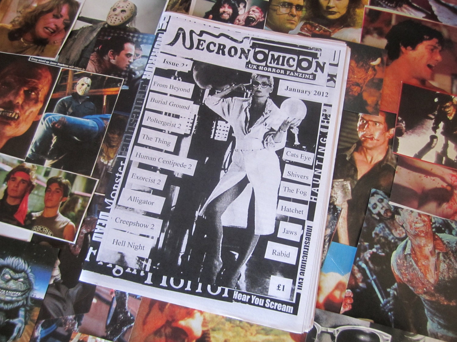 NECRONOMICON Issue 21 UK horror fanzine zine Jan 2012 human centipede 2 cronenberg carpenter
