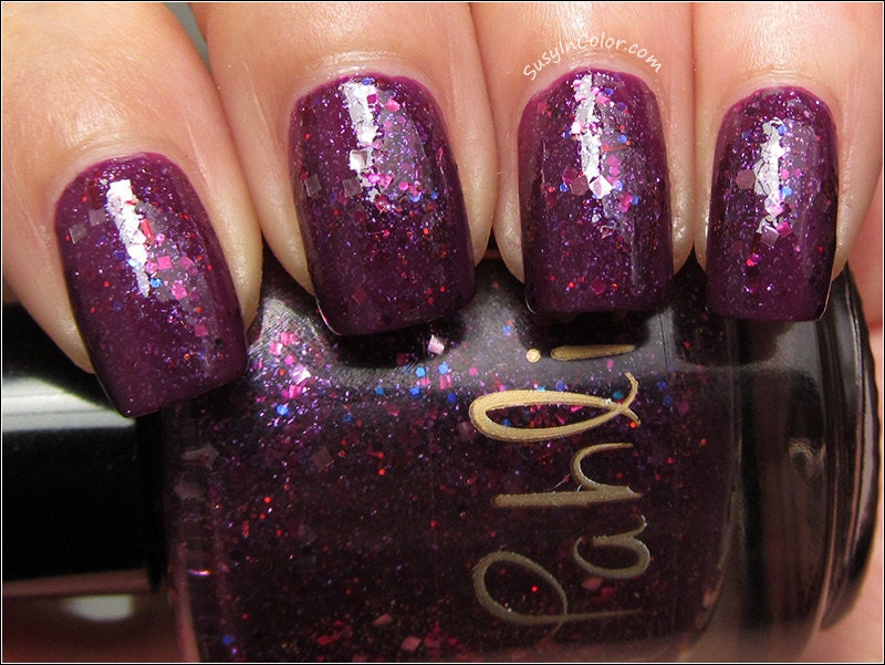 Pink Roses and Red Valentine Lace - Handmixed Nail Polish