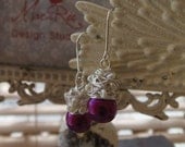 So Lovely wrapped Cluster earrings