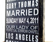 Custom Wood Wedding Sign Anniversary Sign Personalized Special Date Wood Wall Art