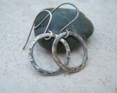 Small Silver Hoop Earrings Fine Silver Simple Hoops