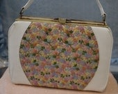 1950's "Air Step" Floral Embroidered Purse