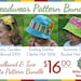 Bucket Hat, Cloche Hat & Headband PDF Sewing Pattern Bundle S107/S106/S105COMBO- Baby to Adult Sizes