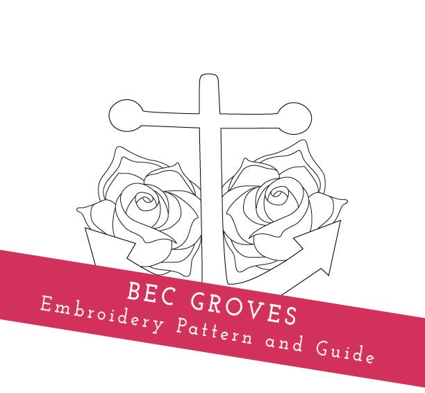 PDF Hand Embroidery Pattern / "Anchor"