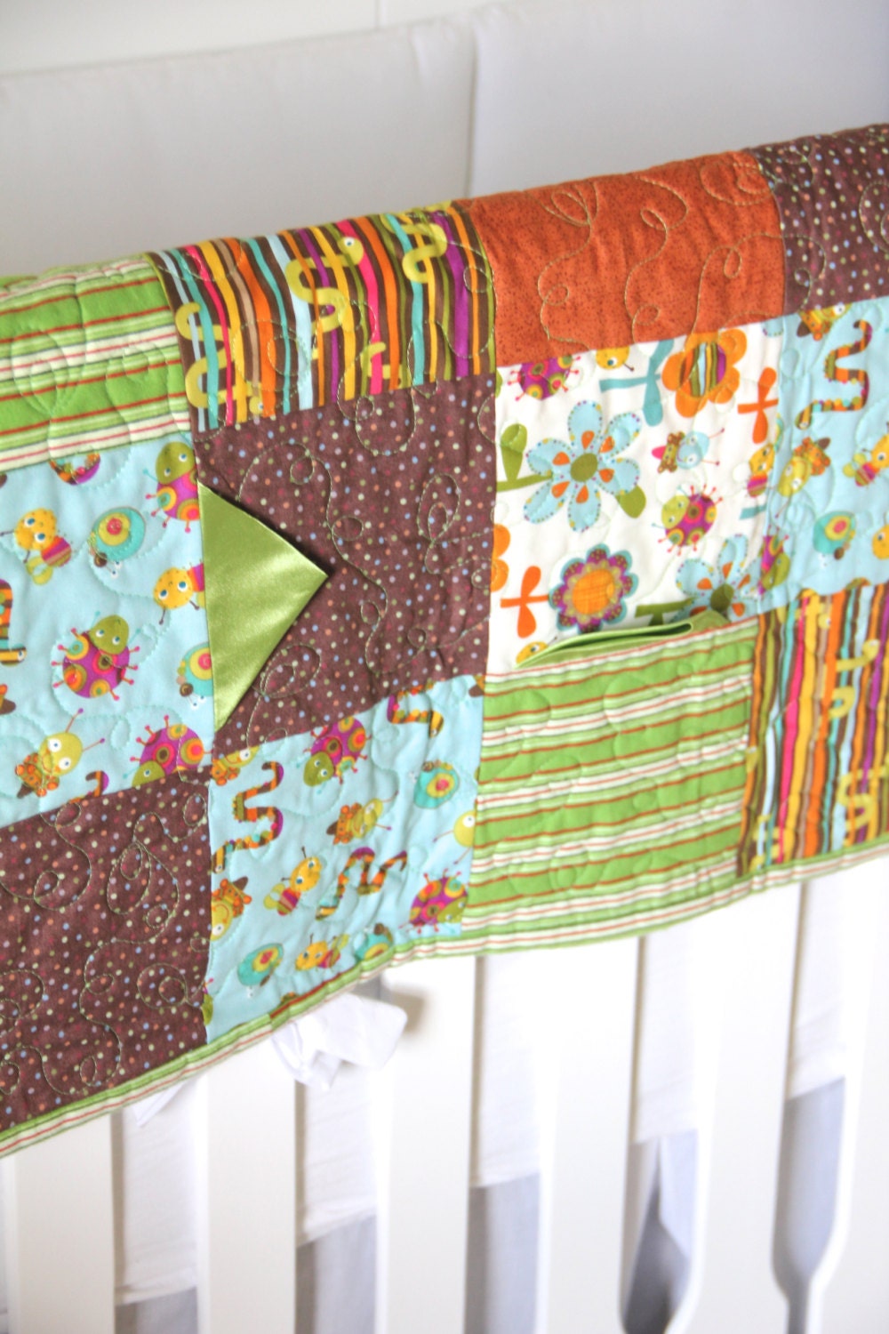 Children's Sensory Blanket- Quilt in Modern Fabric