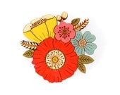 Poppy Posy Brooch