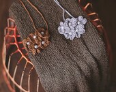 Pearled Posie Tieback Headband Pattern - PDF PATTERN - crochet pattern - crochet photo prop - newborn - child - adult - flower