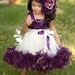 Plum Devine Girls Rosette Fluffy Dress