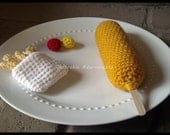 Corndog and Small Fry 14 Piece Play Food Set